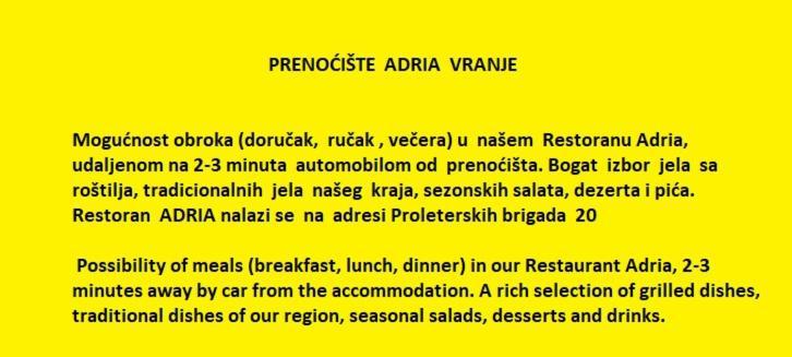 Prenociste Adria Aparthotel รานเย ภายนอก รูปภาพ